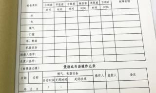 食品安全周排查怎样填 食品安全检查记录表